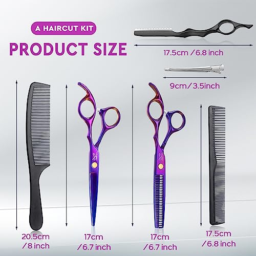 JASON 10-Piece Hair Cutting Scissors Set - Professional Barber Shears