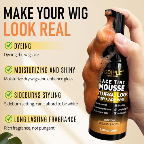 Wig Installation Kit with Lace Glue, Tint Mousse & Remover