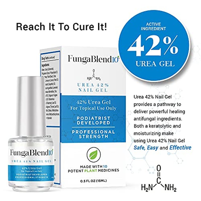 FungaBlend 10 Urea 42% Nail Gel for Fast Fungus Treatment