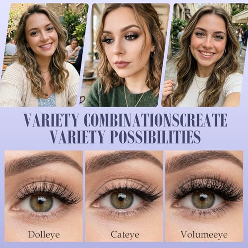 30D+40D Cluster Lashes Kit with Bond & Tweezers