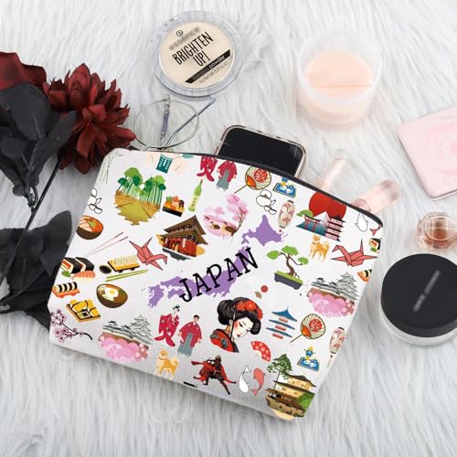 PWHAOO Japan Icons M Makeup Bag – Travel Cosmetic Case Gift