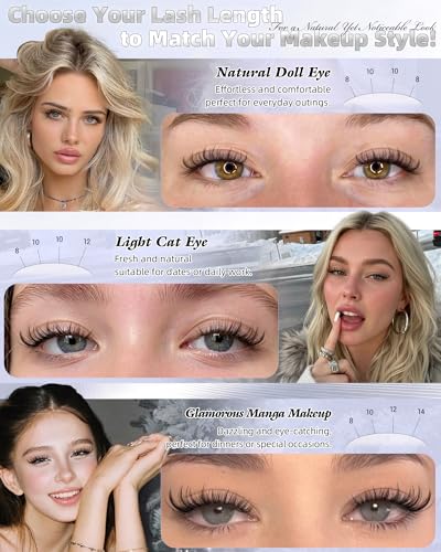 ALICE Manga Lash Clusters 8-14mm Wispy Spiky Eyelash Extensions