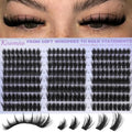 Kiromiro Lash Clusters 12-20mm Wispy Spiky Eyelash Extensions 216pc