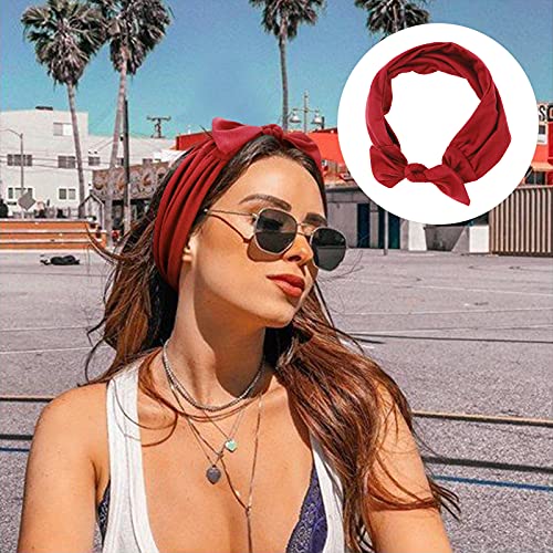 DRESHOW 6 Pack Adjustable Headbands for Women | Non-Slip Sports Hair Bands