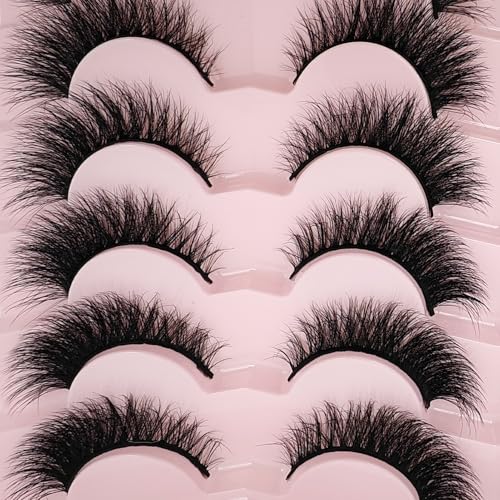 3D Mink Lashes 20mm Wispy Cat Eye False Eyelashes (10 Pairs)