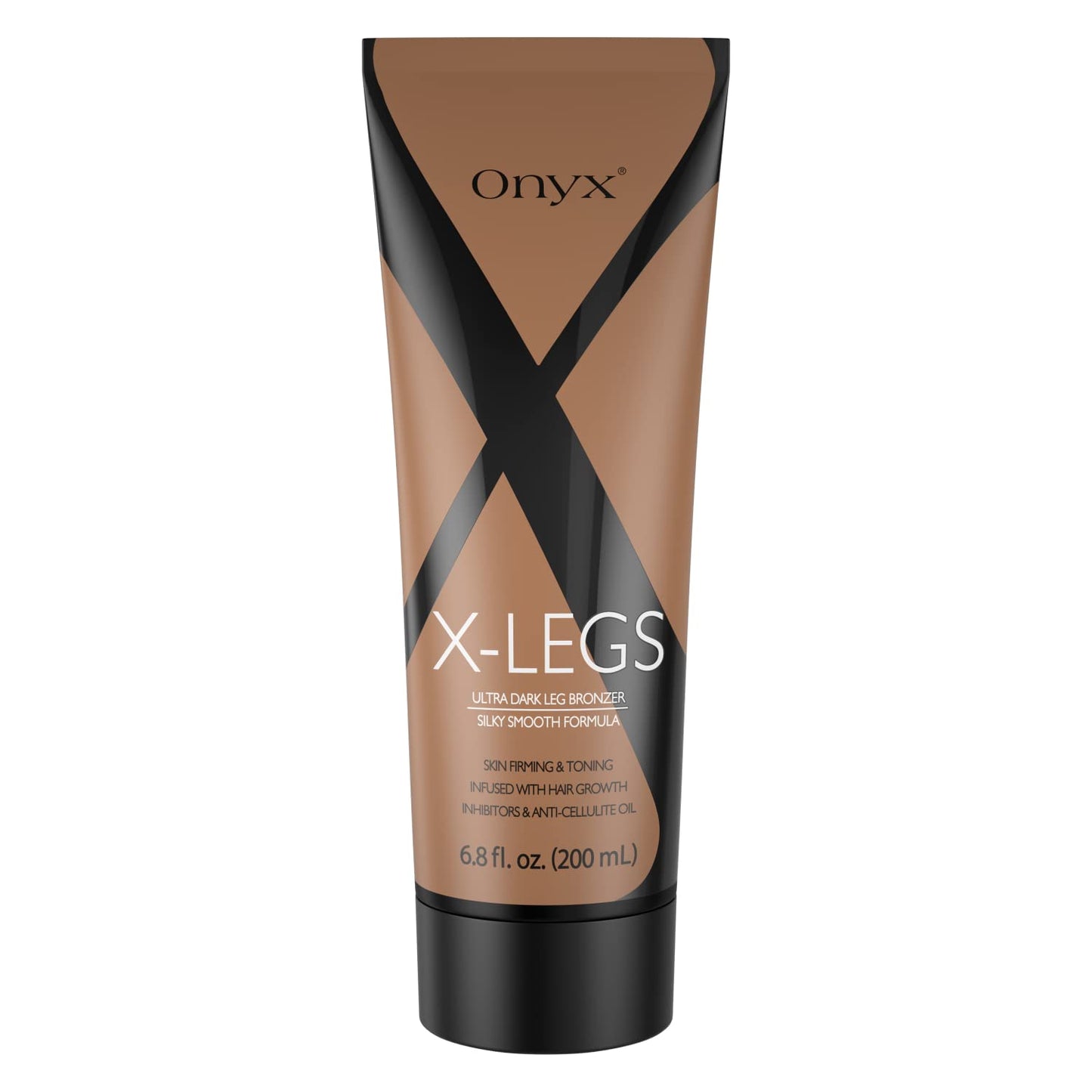 Onyx X-Legs Indoor Tanning Lotion - Moisturizing Leg Tanner, the Darkest Bronzer for Tanning Legs, Skin Firming & Conditioning, Anti-Oxidants for Vitalizing & Soothing, Tanning Bed Lotion, 6.76 fl oz