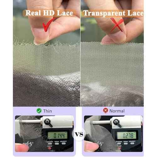 13x6 Closure Real Swiss HD Lace Frontal Salon-Level Water Wave Natural Hairline 100% Unproccessed Virgin Remy Human Hair Small Single Knots Ultra-thin Melt Seamless Flawless for Bundles 20inch