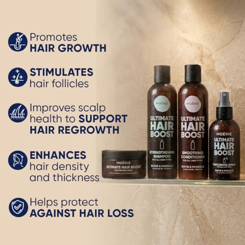 Moerie Hair Growth Shampoo, Conditioner, Spray & Mask Set
