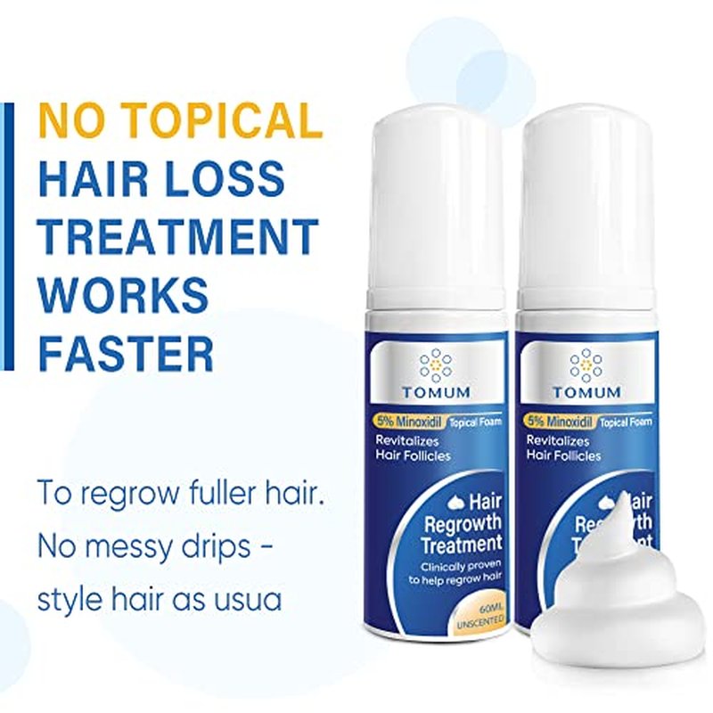 5% Minoxidil Foam for Men & Women Hair Regrowth