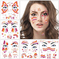 HOWAF 12pcs Lesbian Pride Glitter Face Tattoos