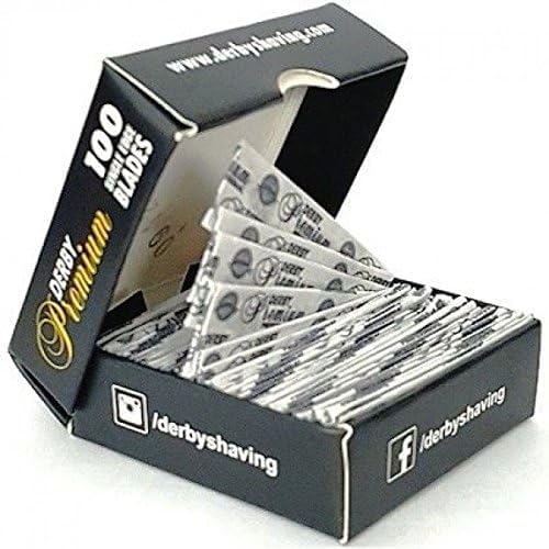600 "Derby Premium" Single Edge Razor Blades for straight razor