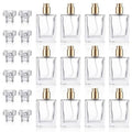 12 Pack 30ml Glass Perfume Bottles with Gold Atomizers