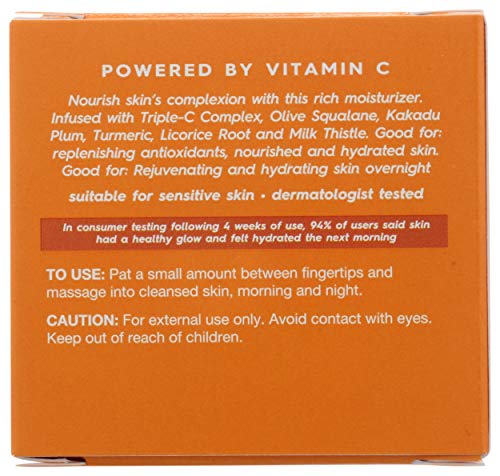 Avalon Organics Skin Moisturizer with Vitamin C, 1.7 Oz, Dermatologist Tested, Plant-Based Formula, Cruelty-Free