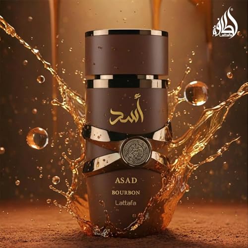 Lattafa Asad Bourbon Unisex Eau de Parfum Spray 3.4 oz