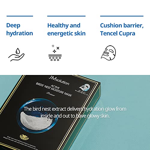JMsolution ACTIVE BIRDS' NEST MOISTURE MASK (Pack of 10)