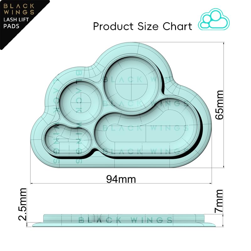 Silicone Makeup Palette | Multi-Use Blending Board Cloud Design