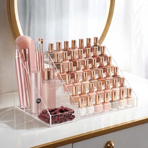 HBlife 6-Tier Nail Polish Organizer with Tool Storage