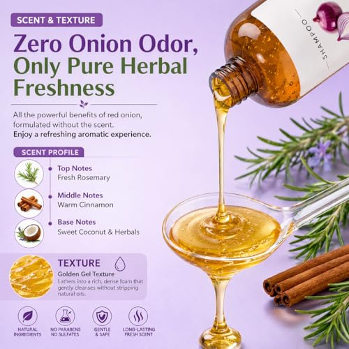 Onion Shampoo for Hair Loss & Growth - 200ml