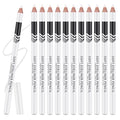 Ownest White Eyeliner Pencil Set - 12 Waterproof Eye Liners