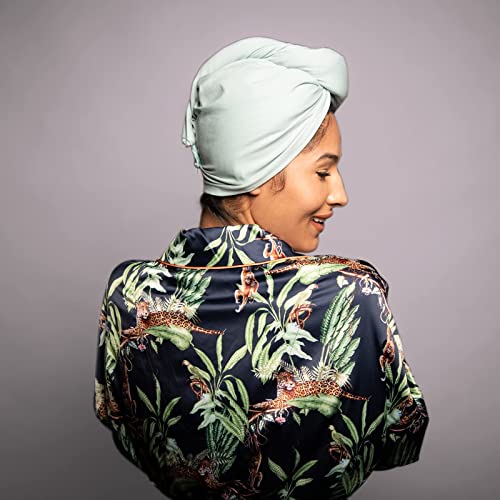 Hair Plopping Towel 2-Pack - Cotton Blend Turban Wraps