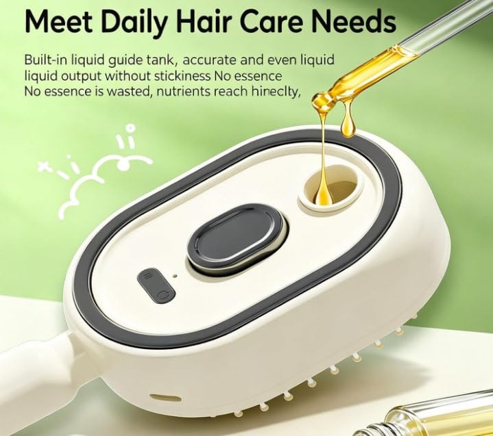 Electric Steam Brush for Hair - Deep Moisture & Frizz Control