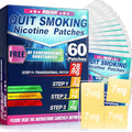 RBUGR Nicotine Patches 60 Pack Tearable Step-Down Quit Smoking
