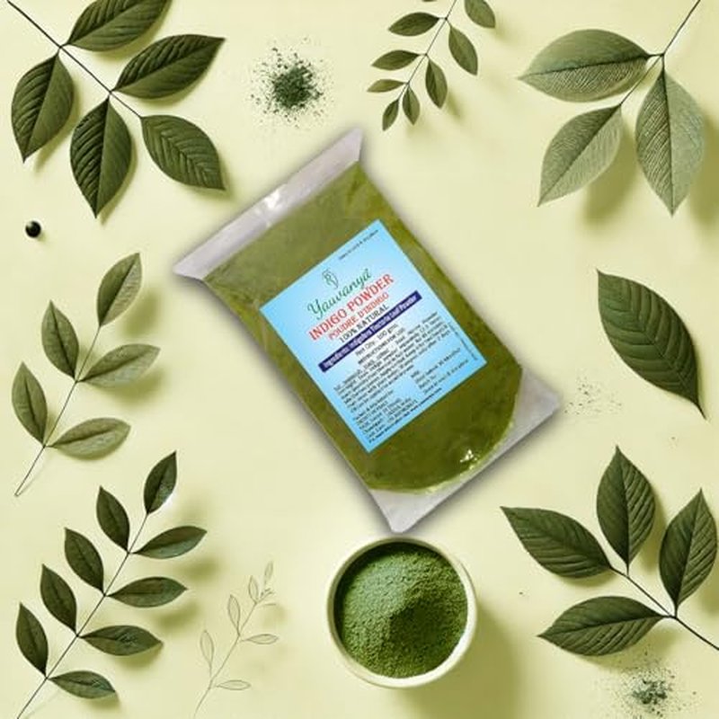 100% Natural Indigo Powder for Hair Color - 300g Yauvanya