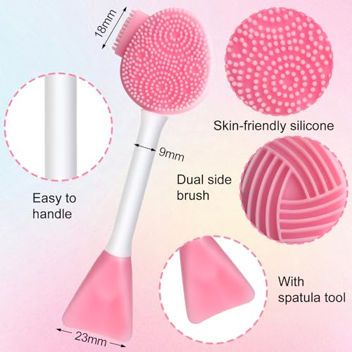 Silicone Face Scrubber Brush Cleansing Exfoliator Tool Kit
