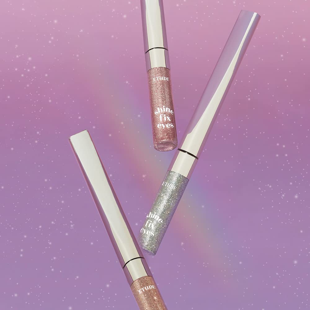 ETUDE Shine Fix Eyes Liquid Eyeshadow 2.5g #1 Champagne Nebula | Long-Lasting Shimmer & Glow Liquid Eye Shadow Makeup with Dazzling Sparkle | K-beauty