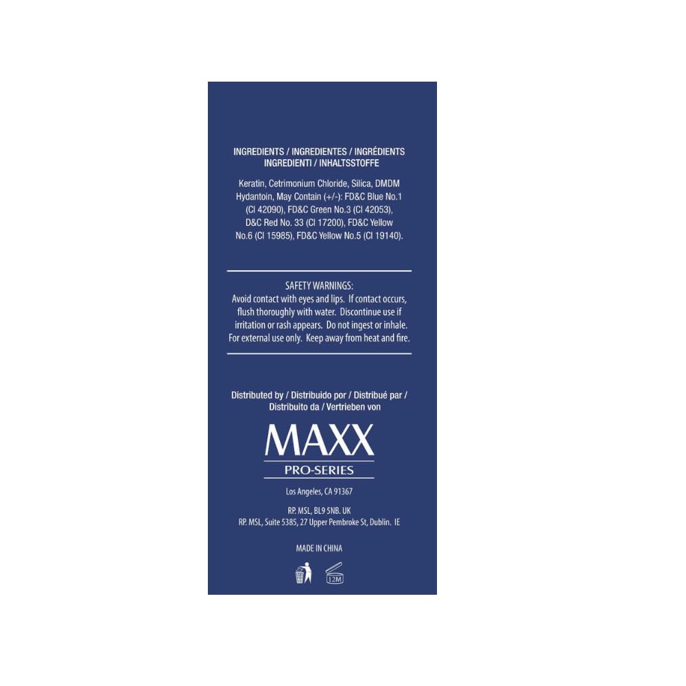 MAXX PRO-SERIES Volumizing Hair Fibers with real Keratin for Thinning Hair/Hair Loss – Dermatologist Tested and Certified Hypoallergenic - 60 days + supply - Multiple Colors Available (Dark Brown)