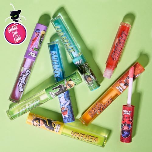 Miraculous 7-Piece Lip Gloss Set - Fruity Flavors