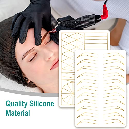 Microblading Eyebrow Practice Skin - Silicone Double Sided (3pcs)