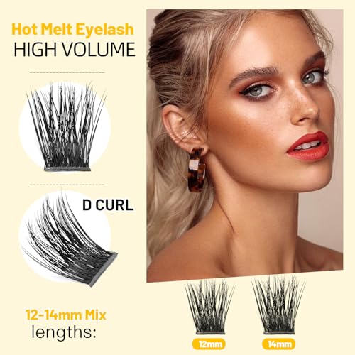 D Curl Cluster Lashes 120 Mixed 10-14mm - Eyelash Extensions