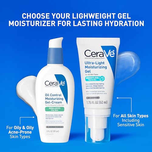 CeraVe Ultra-Light Moisturizing Gel | Oil-Free Face Hydrator