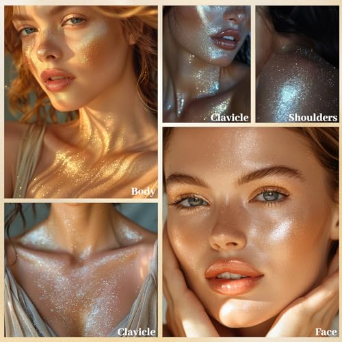 UCANBE Liquid Glitter Highlighter - Rose Gold Shimmer 50ml