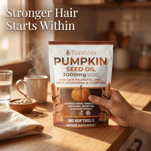 Pumpkin Seed Oil with Saw Palmetto 180 Softgels