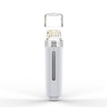 Micro Titanium Infusion Derma Stamp Microneedle for Skin Care Face Lips Hair Scalp Derma Roller Alternative Beauty Tool Microneedling Serum Applicator Microneedling Pen (Silver)