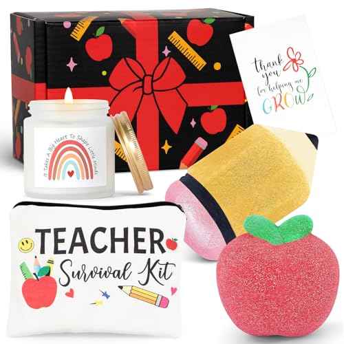 Teacher Appreciation Gifts, Gifts for Teachers, Teacher Spa Bath Bombs Gifts for Women, Best Teacher Gifts, Personalized Unique Teacher Spa Gift Baskets Box, Teacher Mothers Day Gifts