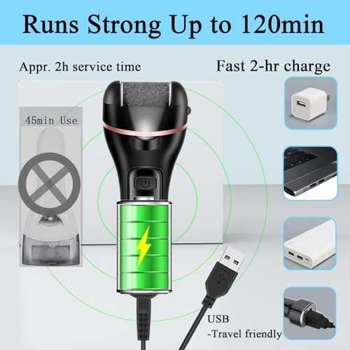 Electric Callus Remover for Feet - 13-in-1 Waterproof Foot File Kit
