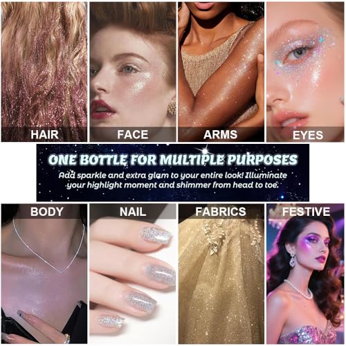 Champagne Highlighter Spray - Face & Body Shimmer Powder