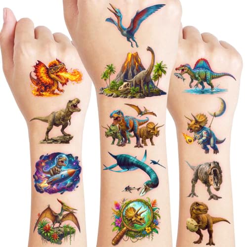 96 PCS Dinosaur Temporary Tattoos for Kids | Party Favors