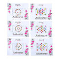 Crystal Bindi Pack of 6 - Self-Adhesive Rhinestone Forehead Stickers