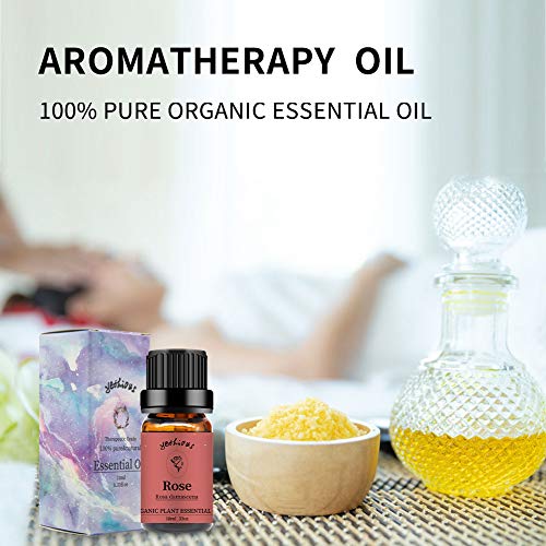 Rose & Peony Essential Oil Set - Organic 2X10ml for Diffuser & Skincare