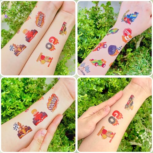 96PCS Racing Car Temporary Tattoos - Party Favors