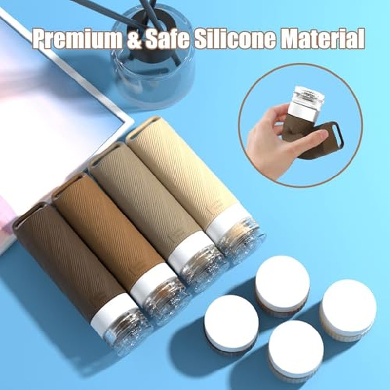 26Pcs Travel Toiletry Containers Set - TSA Approved Silicone Bottles