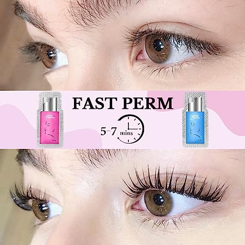 Korean Lash Lift Kit for Home – Eyelash Perm with Glue & Pads