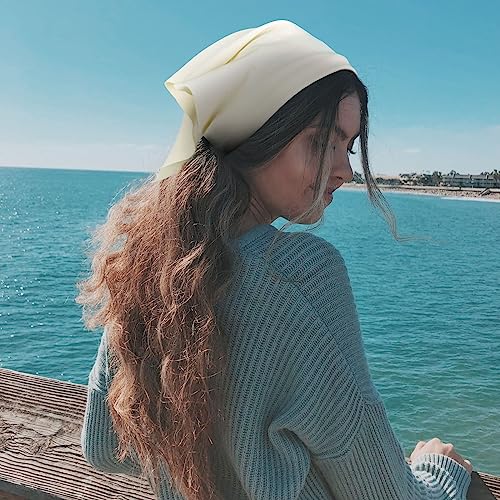 Boho Triangle Hair Scarf Headbands - 8 Pack Non-Slip Elastic Bandanas