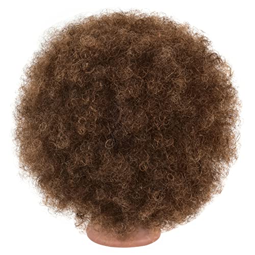 Afro Kinky Curly Human Hair Mannequin Head with Stand
