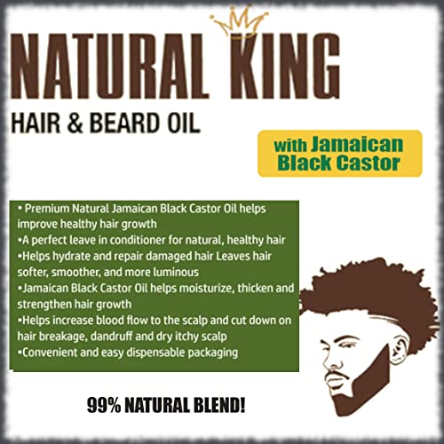 SFC Natural King Hair & Beard Oil with Jamaican Black Castor Oil - 7.1 oz