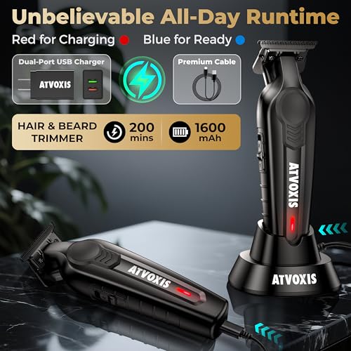 ATVOXIS T Liner Hair Trimmer for Men - Barber Cordless Clipper